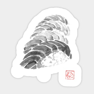 4 sushis Sticker